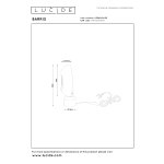 BARRIS Lampa stołowa 1xE27 Terracotta 05549/01/55 Lucide - zdjęcie dodatkowe 4